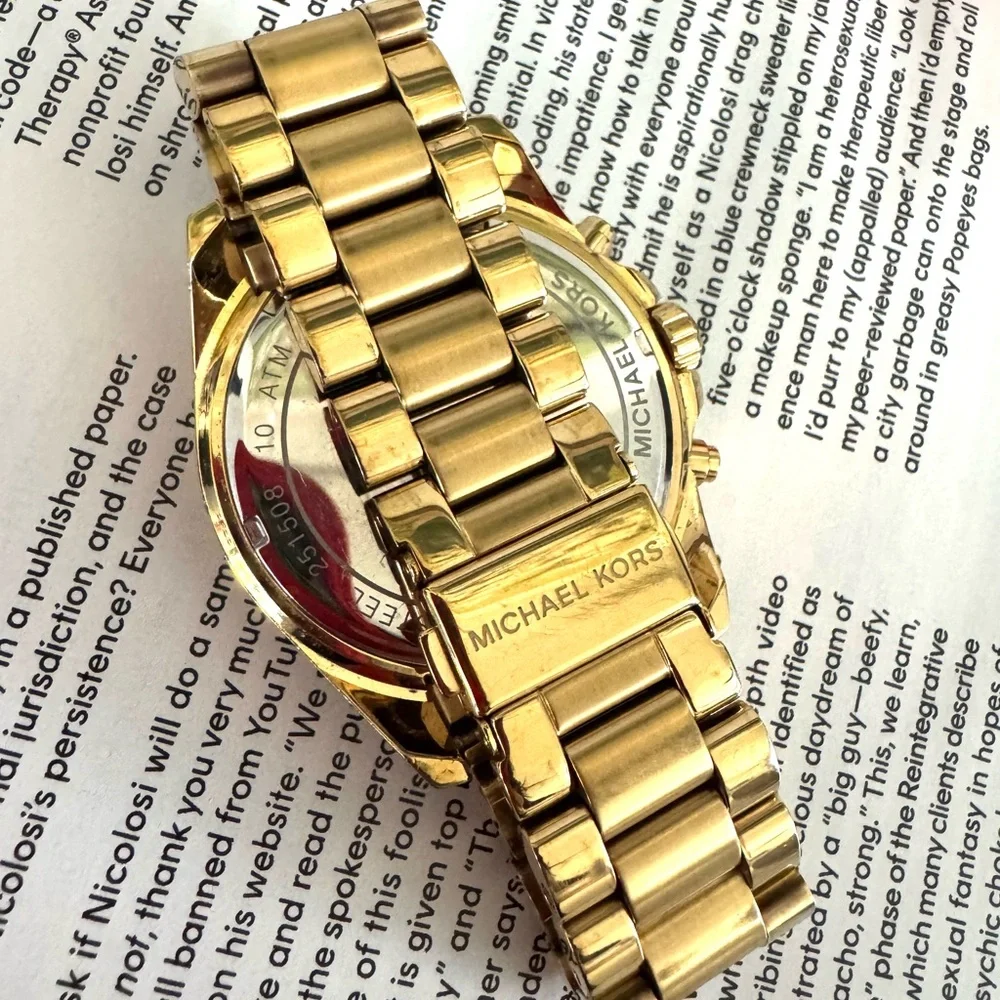 Michael Kors Gold Chronograph Women's Watch